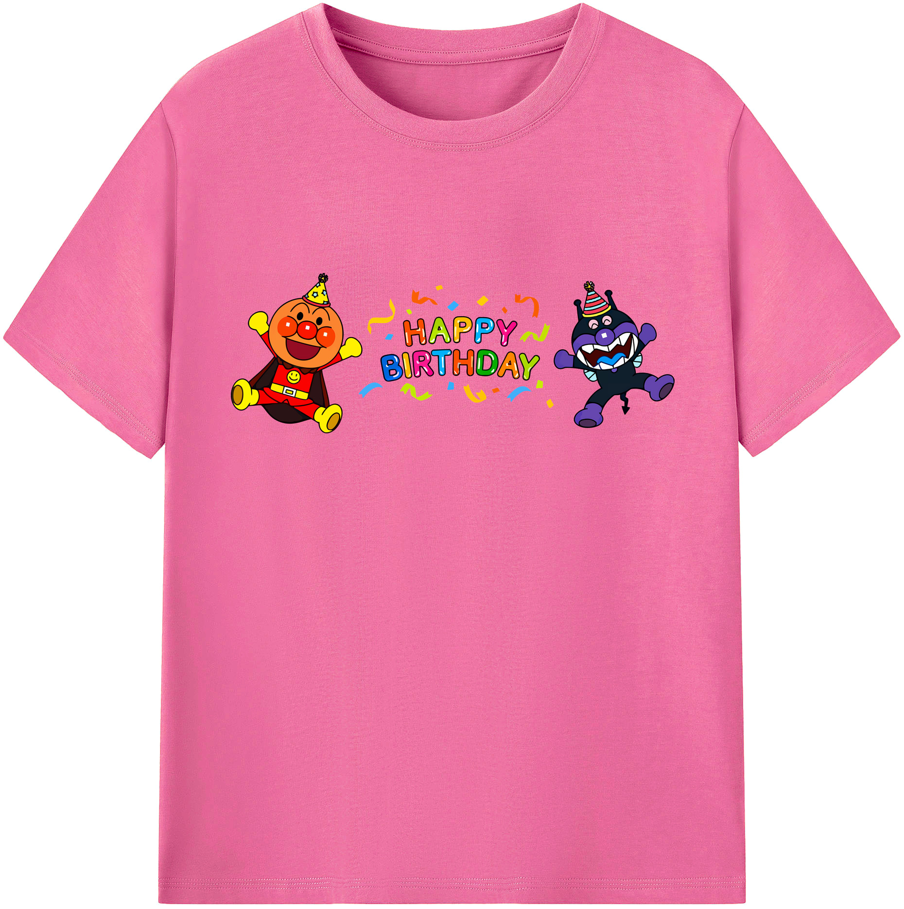 （画像用） アンパンマン Anpanman レディースカジュアルプリントTシャツ（綿100％）